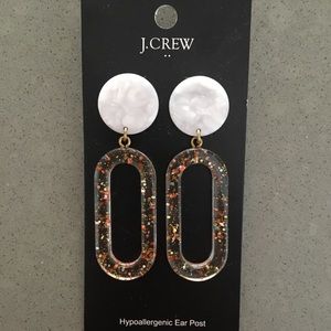 NWT J.Crew Factory Tortoise Statement Earrings